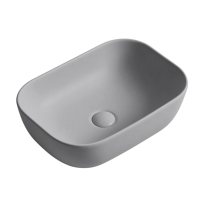 - Lavoar pe blat Fluminia, Crius, dreptunghiular, 45,5 x 32 cm, gri deschis